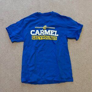 Blue & Yellow Greyhounds Varsity Graphic Tee - Carmel Athletics